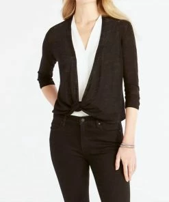 Hot Sale 🌟 Nic + Zoe Lightweight 4-Way Cardigan in Black Onyx for 👩 women 🔥