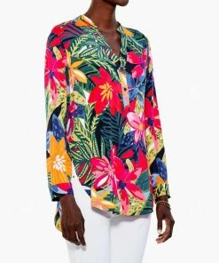 Coupon 🥰 Nic + Zoe Lush Terrace Live In Top in Pink Multi for 👩 women 🛒