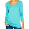 Promo 🤩 Nic + Zoe Vital 👩 Womens V Neck Marled Pullover Sweater ⭐