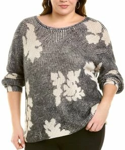 Flash Sale 🤩 NIC+ZOE Plus Scattered Florals Sweater for 👩 women 🔥