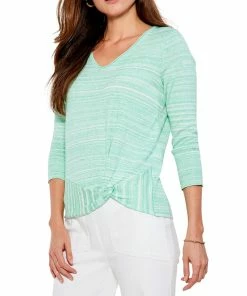 Budget 😉 NIC+ZOE Spacedye Vital Twist Sweater for 👩 women ⭐