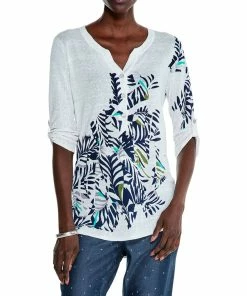 Best reviews of 🔔 NIC+ZOE Cool Breeze Linen-Blend Sweater for 👩 women 💯