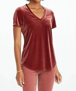 Best deal โจ Nic + Zoe Easy Velvet Tee in Sumac for ๐ฉ women ๐งจ