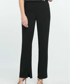 Cheap 🧨 Nic + Zoe Drama Split Pant in Black Onyx for 👩 women 😍