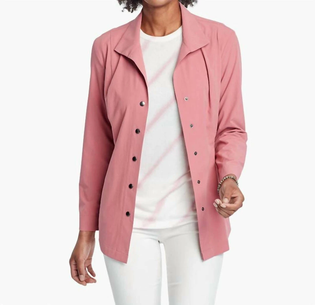 Best Sale ๐ Nic + Zoe Tech Stretch Snap Front Jacket in Watermelon for ๐ฉ women ๐