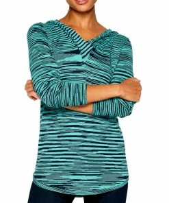 Hot Sale 👍 Nic + Zoe Vital 👩 Womens Printed Comfy Hoodie 💯