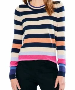 Discount 🎁 Nic + Zoe Jewel Stripe Sweater in Multi for 👩 women ✨