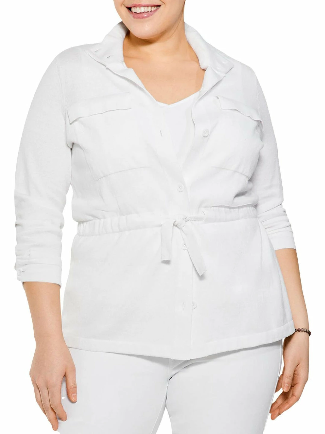 Cheap ๐ Nic + Zoe Plus ๐ฉ Womens Collared Button Down ๐ Shirt Jacket ๐