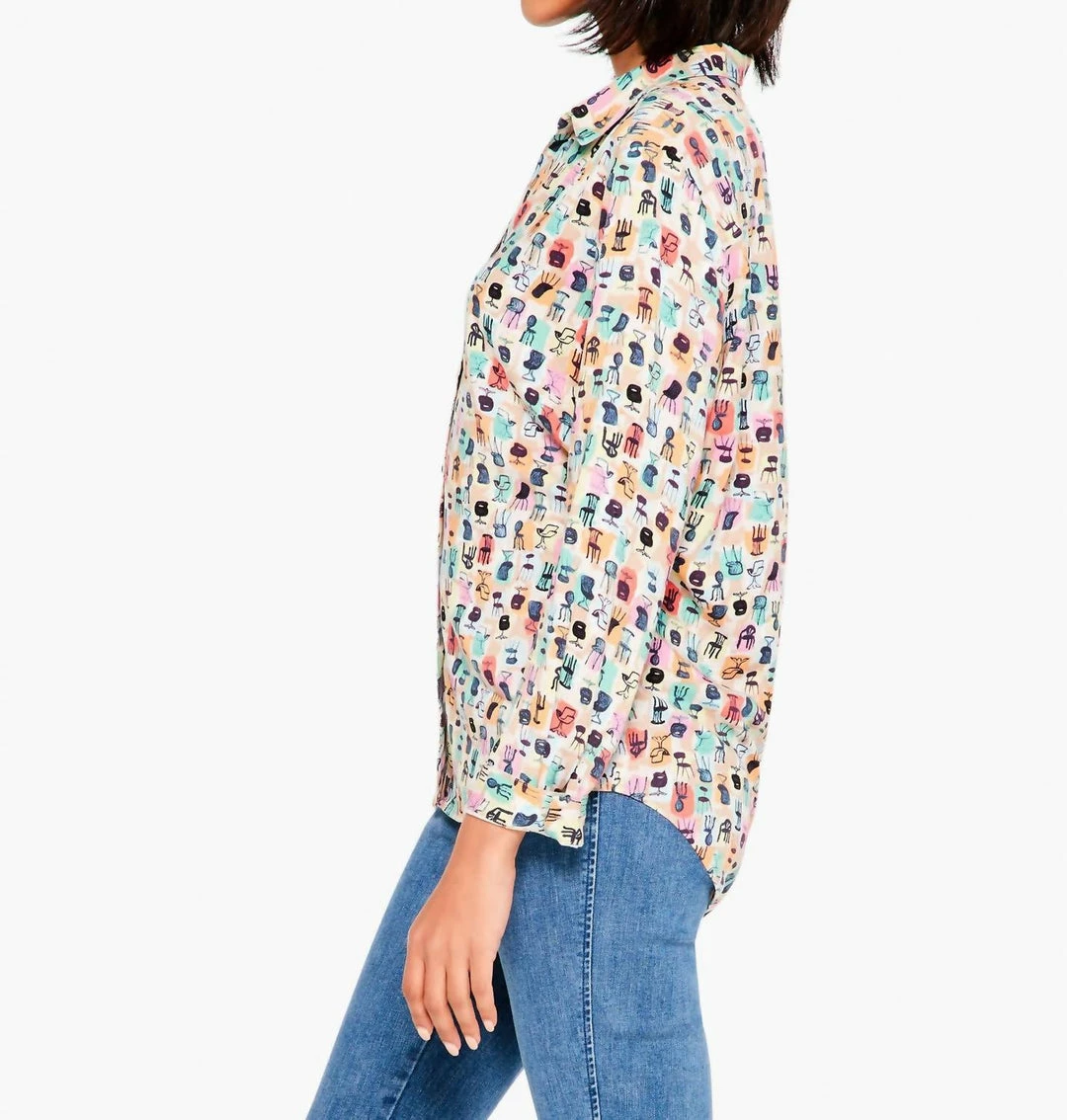 Best reviews of ๐งจ Nic + Zoe Have A Seat Live In ๐ Shirt In Green Multi in Green Multi for ๐ฉ women ๐งจ - Image 3