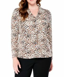 Promo 👏 NIC+ZOE Plus Forest Spot Top for 👩 women 😉