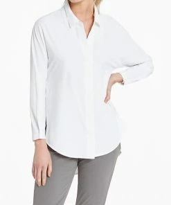 Outlet 👏 Nic + Zoe Tech Stretch 👕 Shirt in Paper White for 👩 women 🔥