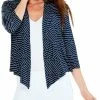 Deals 🎉 NIC+ZOE Petite Mixed Lines 4-Way Cardigan for 👩 women 👍