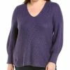 Wholesale 🌟 NIC+ZOE Plus Shaker Knit V Neck Sweater for 👩 women 💯