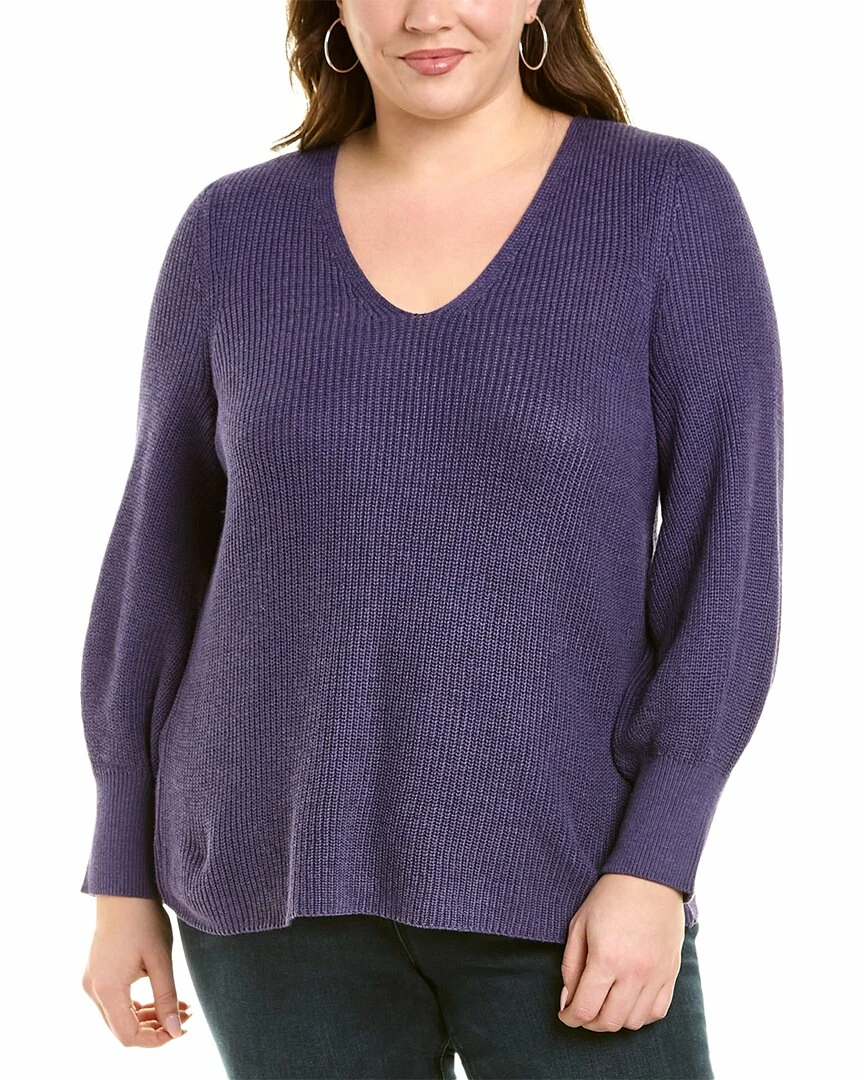 Wholesale ๐ NIC+ZOE Plus Shaker Knit V Neck Sweater for ๐ฉ women ๐ฏ