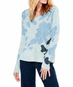 Outlet 😍 NIC+ZOE Breezy Leaves Sweater for 👩 women ⌛