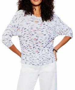 Best deal ๐ NIC+ZOE Spring Skies Linen-Blend Sweater for ๐ฉ women ๐ฅฐ