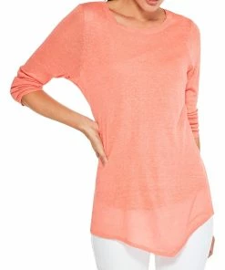 Deals 🧨 NIC+ZOE Petite Featherweight Angle Linen-Blend Sweater for 👩 women 🎁