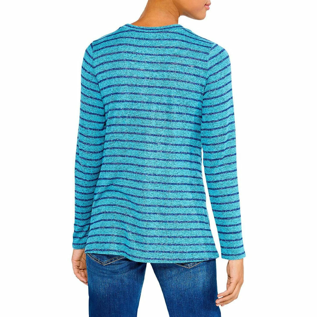 Coupon ๐งจ Nic + Zoe ๐ฉ Womens Knit Striped Blouse ๐ - Image 2