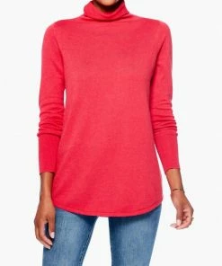 Outlet ๐ Nic + Zoe Vital Turtleneck Sweater in Red for ๐ฉ women ๐งจ