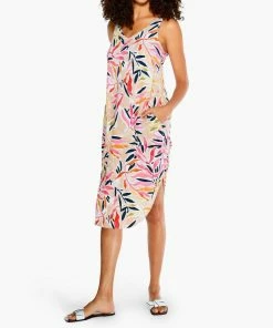 Hot Sale 🥰 Nic + Zoe Sunrise Floral Tank 👗 Dress in Pink Multi for 👩 women 🧨