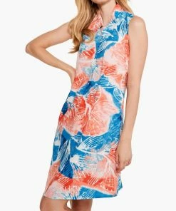 Cheapest 😀 Nic + Zoe Watercolor Blooms 👗 Dress in Orange Multi for 👩 women ❤️