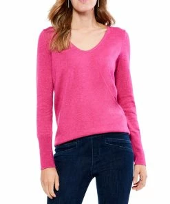 Wholesale ❤️ NIC+ZOE Petite Vital V Neck Sweater for 👩 women 🥰