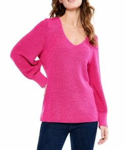 Best deal 🧨 NIC+ZOE Shaker Knit V-Neck Sweater for 👩 women ✔️