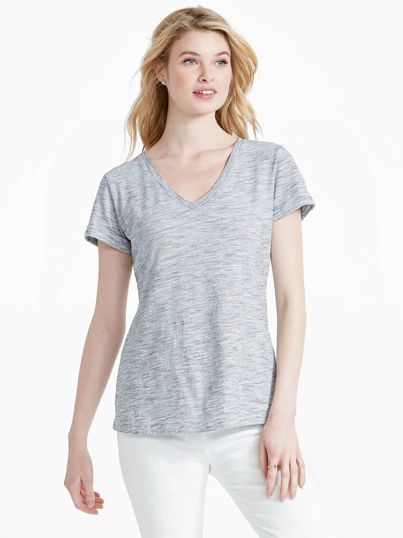 Buy 🔥 NIC+ZOE Oceanside Stripe Tee for 👩 women 🤩