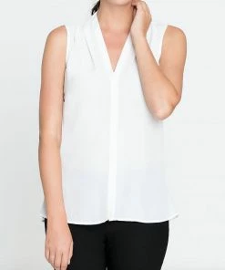 Wholesale 🧨 Nic + Zoe Easy Day To Night Top In Petite in Paper White for 👩 women ✔️