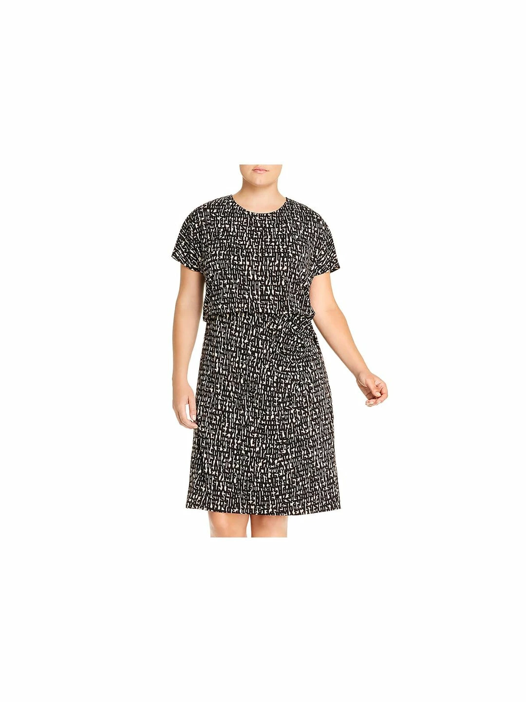 Best Pirce โจ Nic + Zoe Letterpress ๐ฉ Womens Printed Twist Waist Casual ๐ Dress โค๏ธ