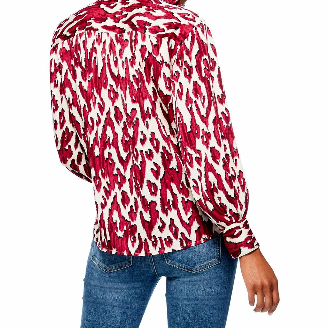 Promo โค๏ธ Nic + Zoe Tribal Ikat ๐ฉ Womens Printed Tie Neck Pullover Top ๐ - Image 2