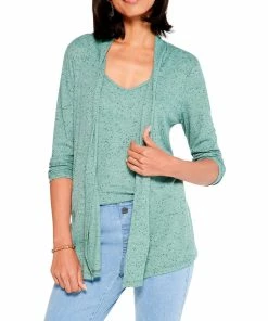 Coupon ❤️ NIC+ZOE Petite Pocket Drapey Rib Cardigan for 👩 women ❤️