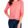 Hot Sale 👏 NIC+ZOE Missy Knot Front T-Shirt for 👩 women 🛒
