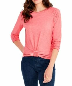 Hot Sale 👏 NIC+ZOE Missy Knot Front T-Shirt for 👩 women 🛒