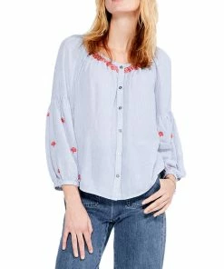 Top 10 ✨ NIC+ZOE Scenic Stripes 👕 Shirt for 👩 women 👏