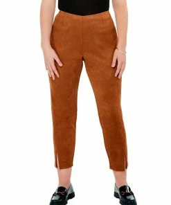 New 🛒 NIC+ZOE Plus Seams Suede Slim Pant for 👩 women 🔥