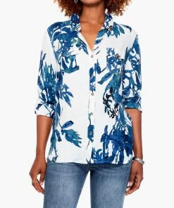 Best Pirce 💯 Nic + Zoe Batik Foliage 👕 Shirt in Multi for 👩 women 🤩