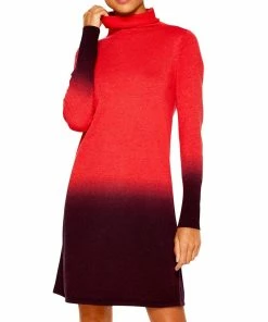 Best Pirce 🧨 Nic + Zoe 👩 Womens Ombre Turtleneck Sweaterdress 🧨