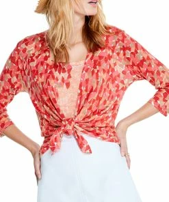 Promo 💯 NIC+ZOE Plus Sun Burst Linen-Blend Cardigan for 👩 women 🌟