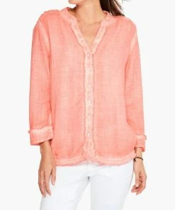 New 🥰 Nic + Zoe Shoreline Gauze Top in Valencia for 👩 women 🔔