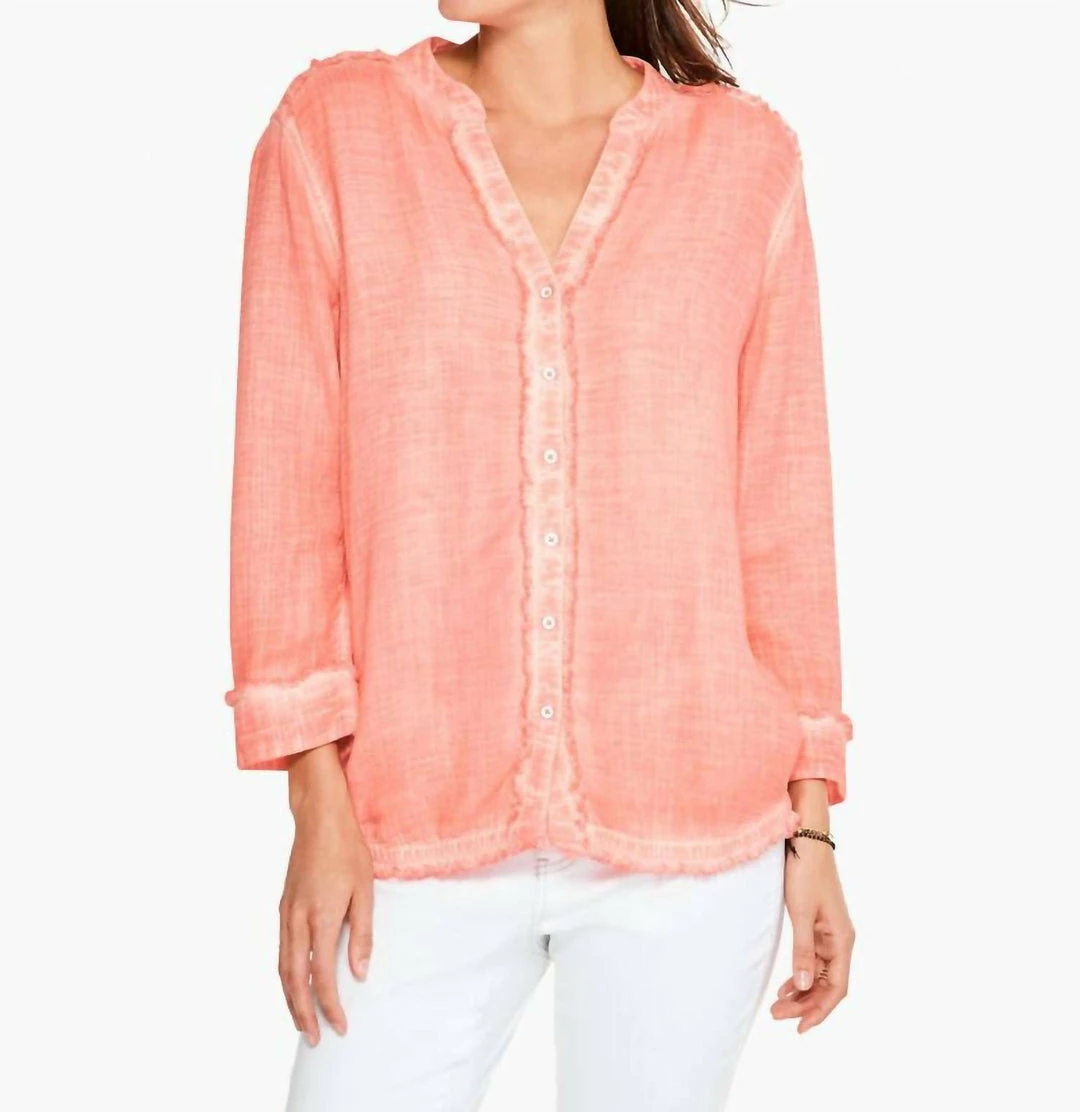 New ๐ฅฐ Nic + Zoe Shoreline Gauze Top in Valencia for ๐ฉ women ๐