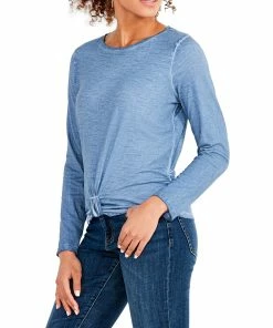 Discount 🎉 NIC+ZOE Missy Bracelet Sleeve Knot Front T-Shirt for 👩 women 🎁