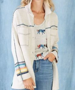 Flash Sale 😍 Nic + Zoe Back To Back Jacket in Natural for 👩 women 😉