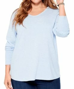 Promo 🔔 Nic + Zoe Plus 👩 Womens Knit V Neck V-Neck Sweater 🛒