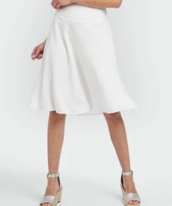 Buy ⭐ Nic + Zoe ☀️ Summer Fling Flirt 👗 Skirt in Paper White for 👩 women 👏