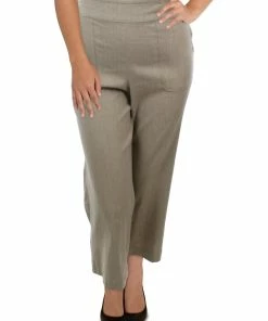 Hot Sale ⌛ Nic + Zoe Here Or There 👩 Womens Linen Pull On Cropped Pants ❤️