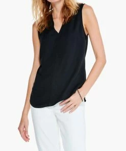 Budget ⌛ Nic + Zoe Emerge Tank in Black Onyx for 👩 women 🎁
