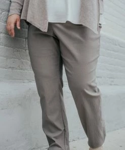 Promo ⭐ Nic + Zoe Wonderstretch Pant - Plus in Mushroom for 👩 women 😉