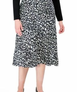 Deals ⌛ Nic + Zoe Textured Night A-Line 👗 Skirt in Black & White for 👩 women 😉