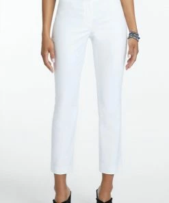 Coupon 🥰 Nic + Zoe Perfect Pant Front Zip Ankle in Paper White for 👩 women ❤️
